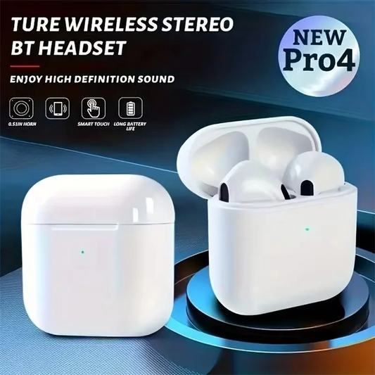 Pro4 TWS Bluetooth Earphones 9D Stereo Wireless