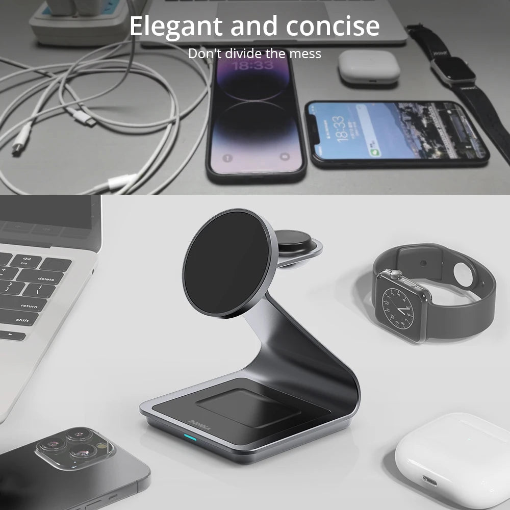 Magnetic 3 in 1 Wireless Charger for iPhone